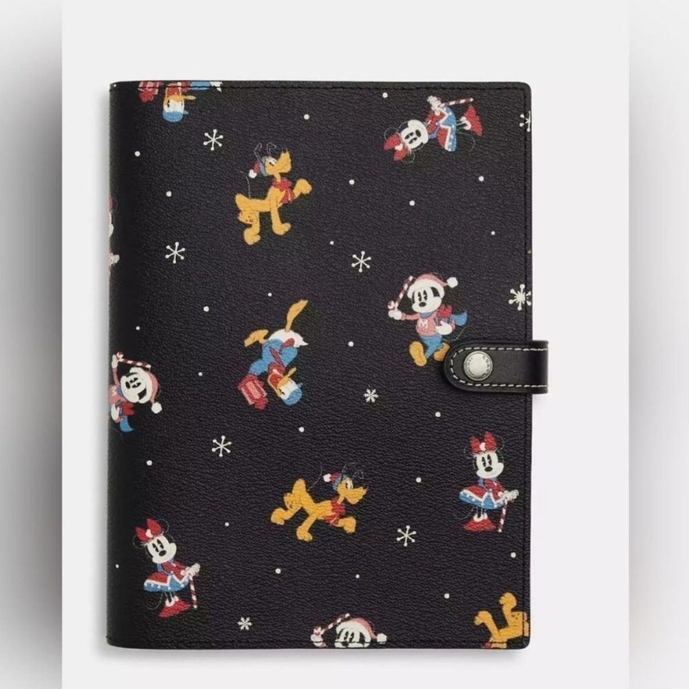 Disney x Coach Black Notebook Cover with Coach Notebook